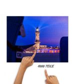 Puzzle Leuchtturm Warnemünde am Abend – Bild 2