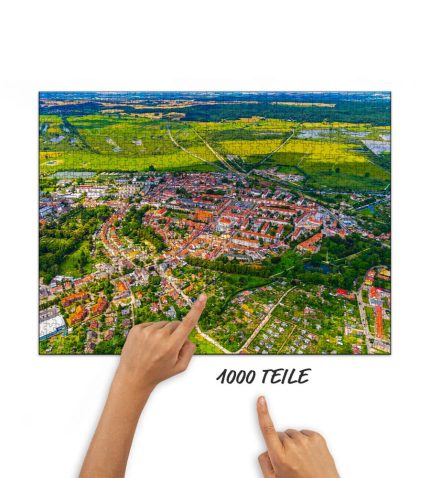 Puzzle Malchin im Sommer