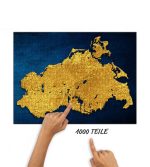 Puzzle Mecklenburg-Vorpommern blau-gold – Bild 2