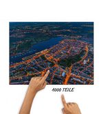 Puzzle Nachts über der Hansestadt Rostock – Bild 2