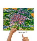 Puzzle Peenestadt Neukalen von oben – Bild 2