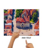 Puzzle Rathaus Teterow von oben – Bild 2