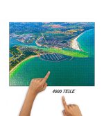 Puzzle Rostocker Seekanal von oben – Bild 2