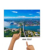 Puzzle Rügendamm und Rügenbrücke von oben – Bild 2