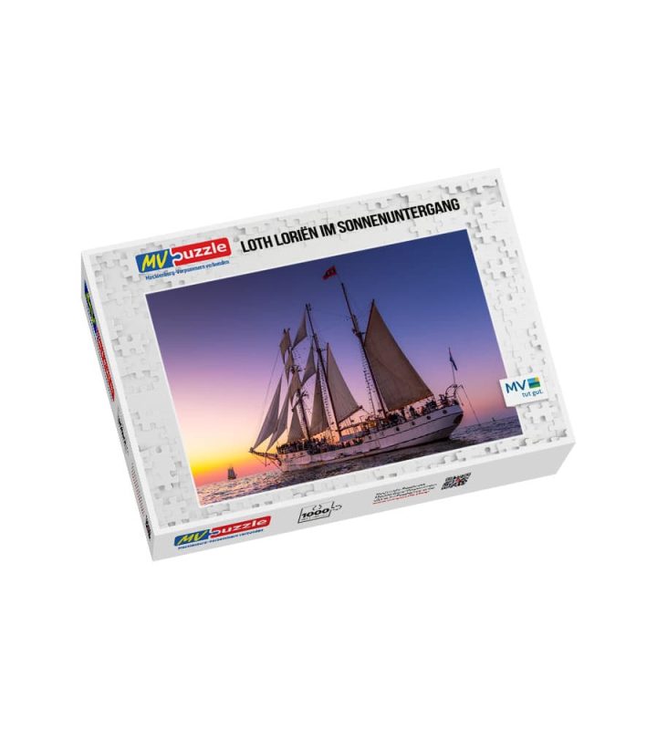 Puzzle Loth Loriën im Sonnenuntergang