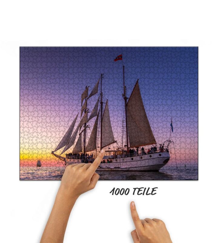 Puzzle Loth Loriën im Sonnenuntergang